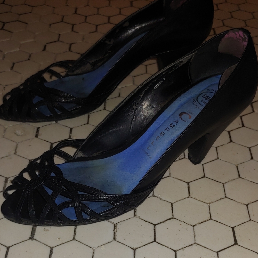 Jeffrey Campbell Black Peep toe Heels